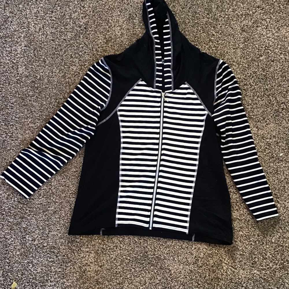 Lightweight Blue and White Hoody SZ Pxl